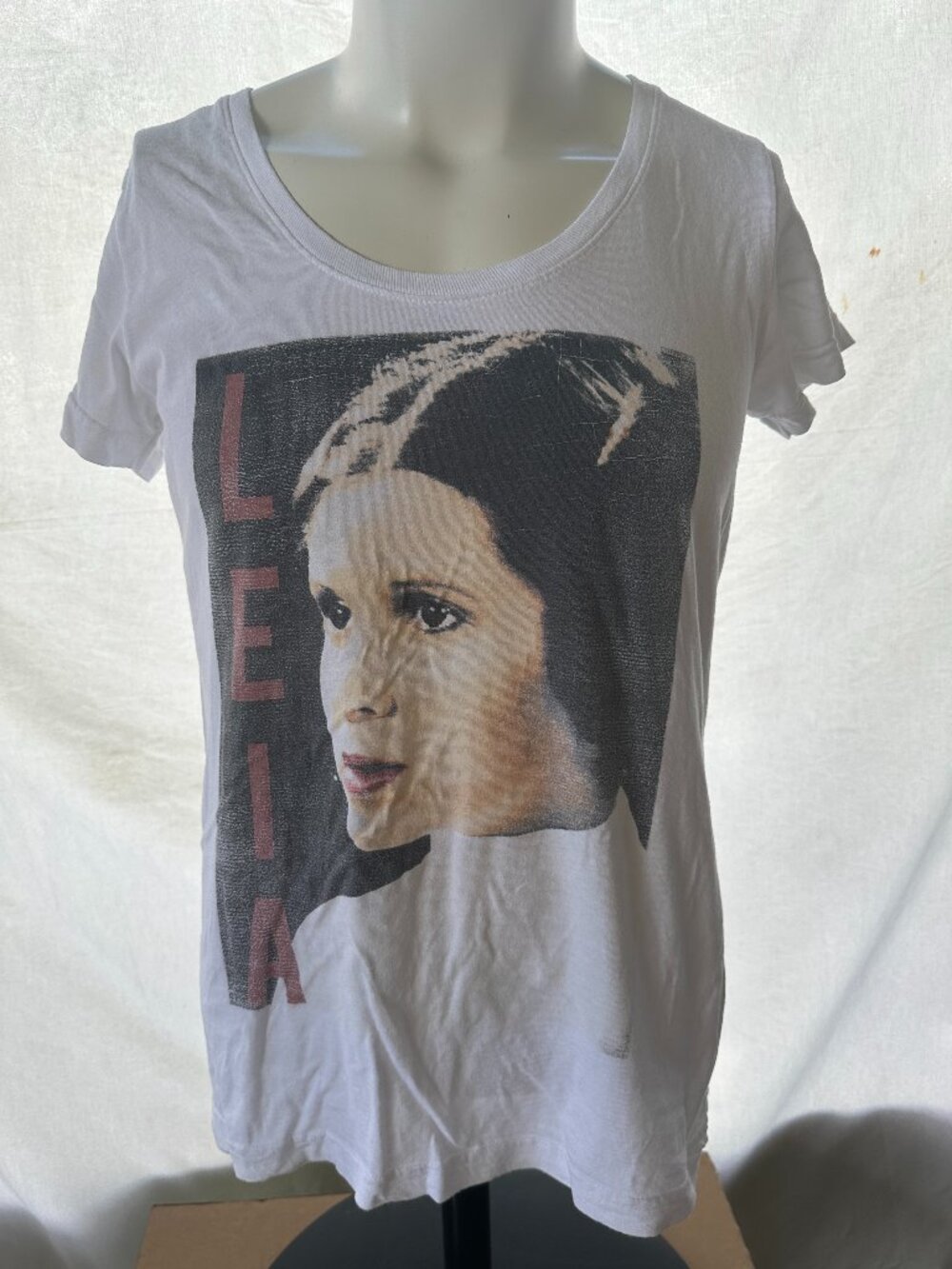 Princess Leia Alderaan Star Wars Women's White T Shirt Large VFifthSun